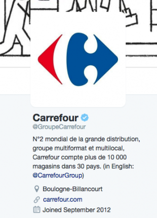 biographie Twitter