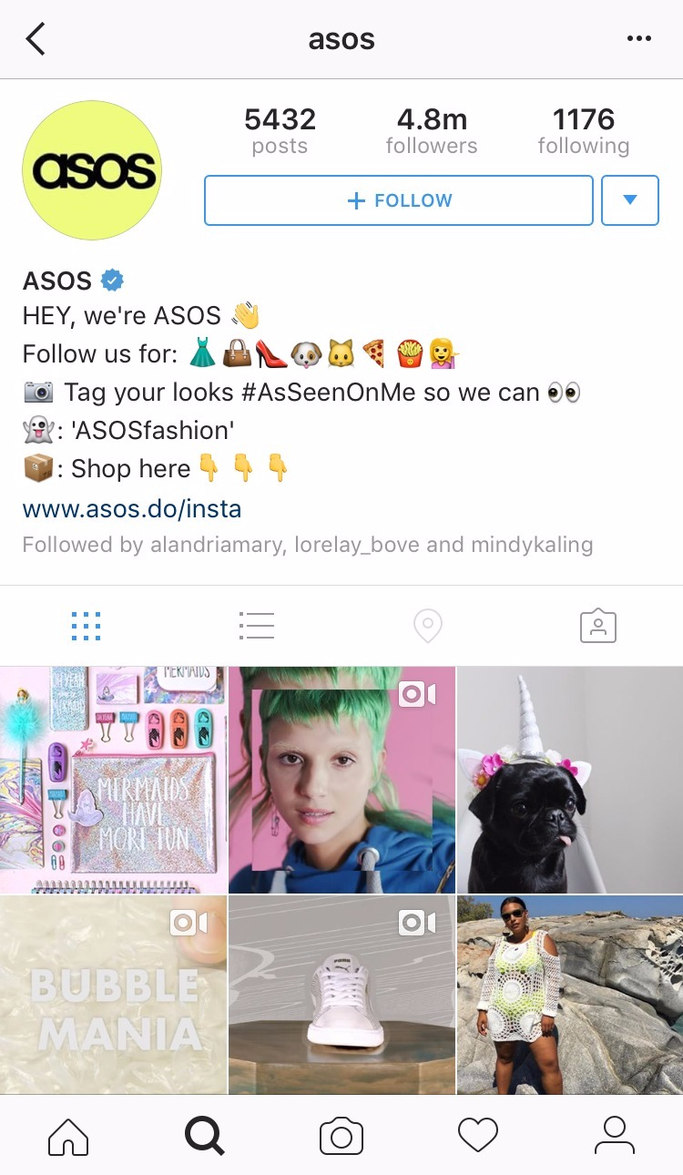 biographie Instagram