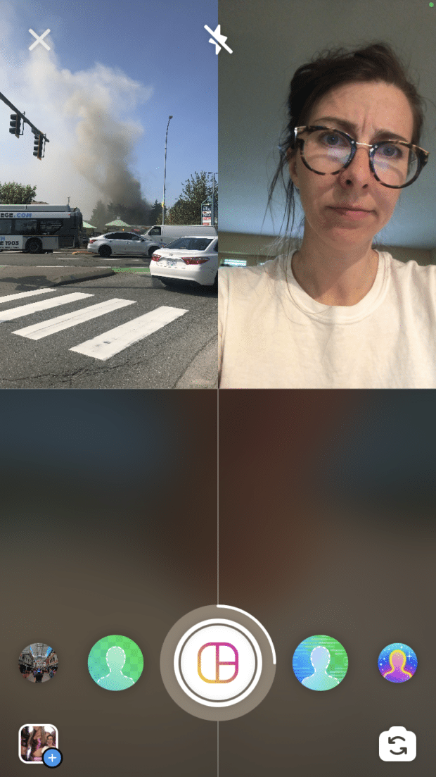 photo grid on Instagram story
