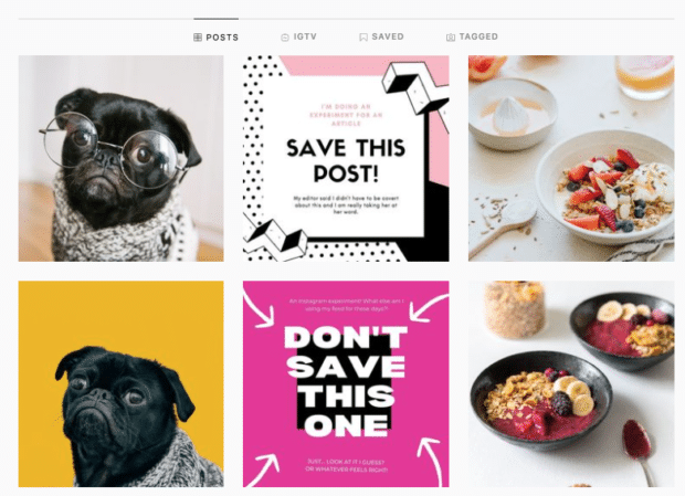 thematically similar images for saves experiment