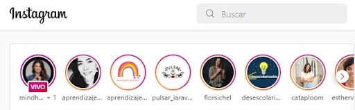Video en vivo junto a Historias en el feed de Instagram