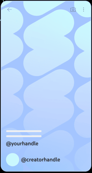 Example of a YouTube handle on a YouTube Short