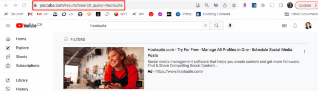 YouTube-Search-URL