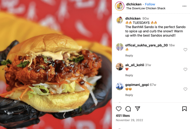 chicken sandwich