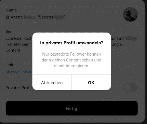 Instagram Threads Datenschutzeinstellungen