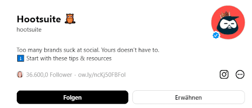 Follower-Button im Profil