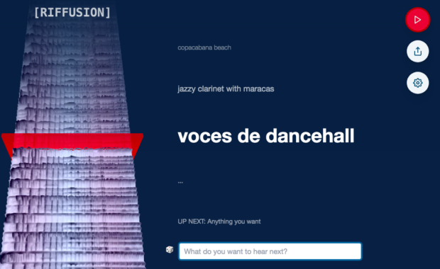  El audio de Riffusion sobre voces de dancehall
