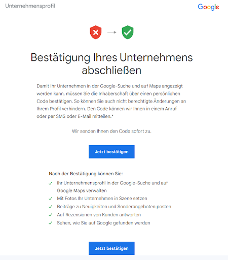 E-Mail-Code anfordern, um die Bestätigung abzuschließen
