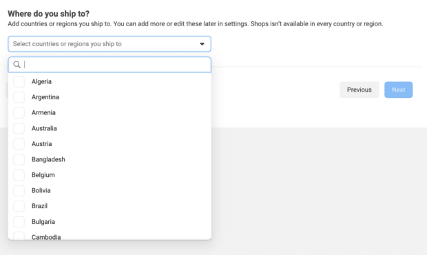 Where do you ship to select countries