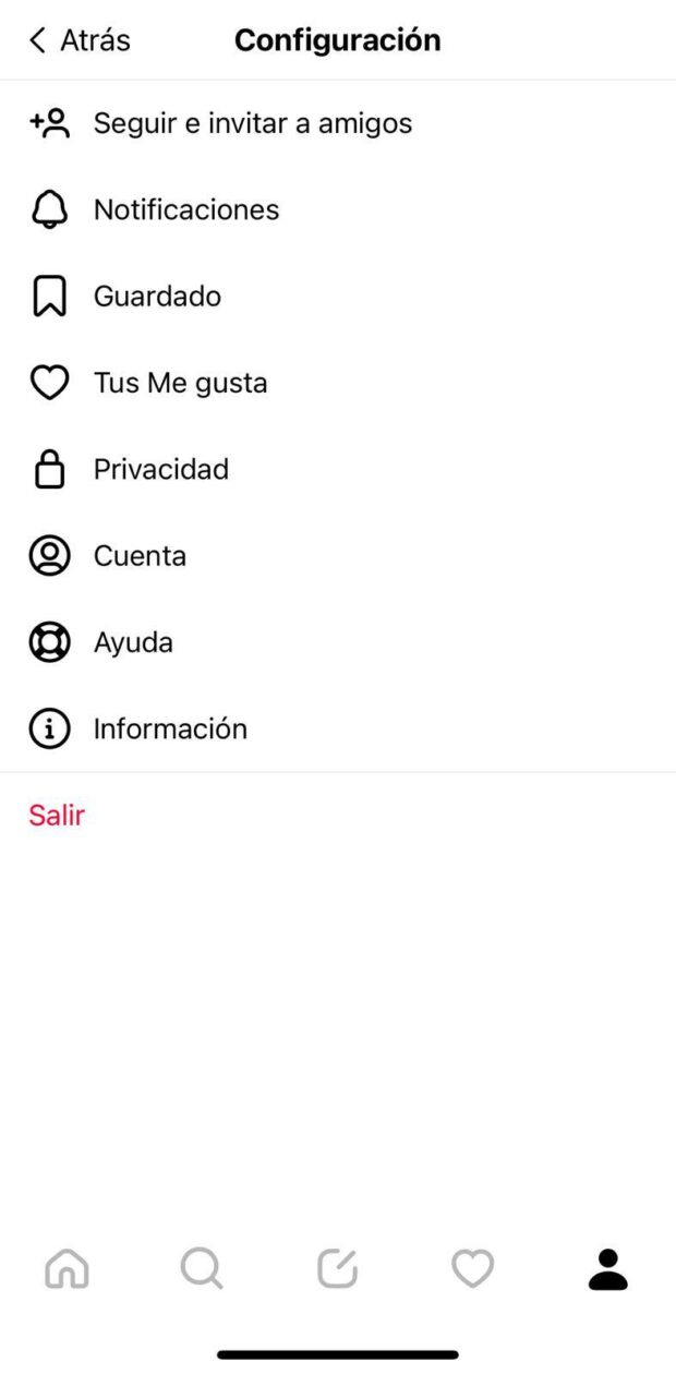 Opción de privacidad en la configuración de los Temas