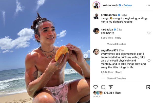 Bretman Rock mango szn glowing skin care routine