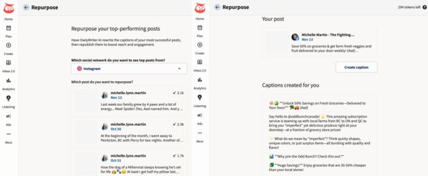 OwlyWriter AI repurpose top-performing posts