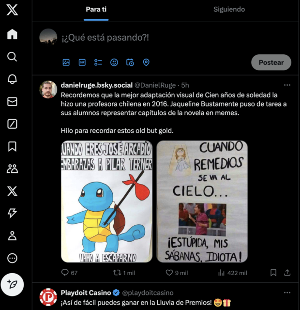 el algoritmo x (twitter) selecciona la pestaña Para ti en función de tus intereses previstos